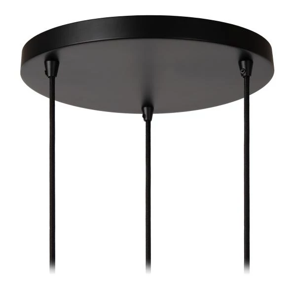 Lucide DANZA - Pendant light - Ø 50 cm - 3xE27 - Black - detail 4